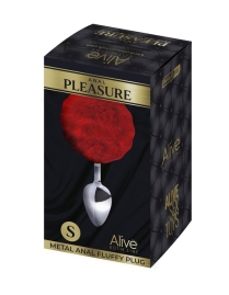 Пробка с хвостиком Metal Anal Fluffy Size S