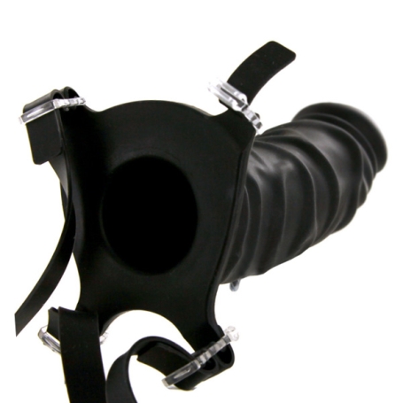 Страпон полый Pipedream 7" Silicone Hollow Strap-On