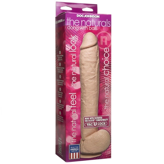 Фаллос The Naturals Vac-U-Lock, Doc Johnson