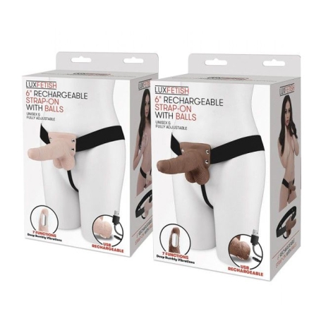 Страпон Lux Fetish 6" Rechargeable