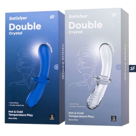 Фаллос из стекла Satisfyer Double Crystal