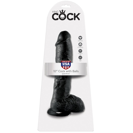 Большой фаллос King Cock 10" with Balls